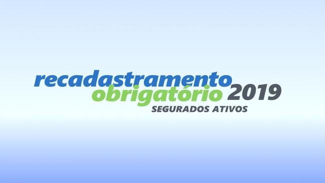 CONVOCAÇÃO NOMINAL PARA O RECADASTRAMENTO 2019 - PRAZO FINAL 22-11/2019