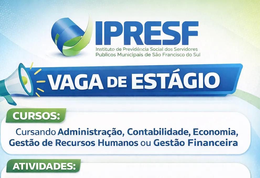 VAGA DE ESTÁGIO PARA ENSINO SUPERIOR