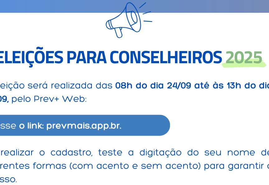 Comissão Eleitoral publica Edital nº 005/2025-03 sobre eleições dos Conselhos