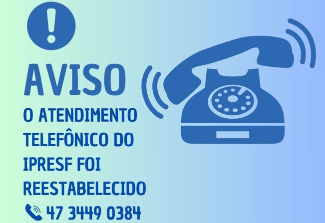 Retorno do Funcionamento do Telefone no IPRESF